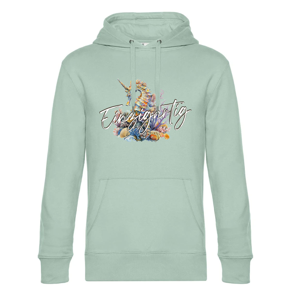 Einzigartig Seepferd Herren Kapuzenpulli King