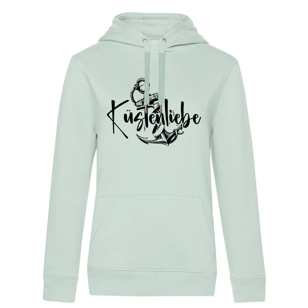 Küstenliebe Anker Damen Kapuzenpulli Queen