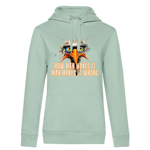 How man makes  Damen Kapuzenpulli Queen