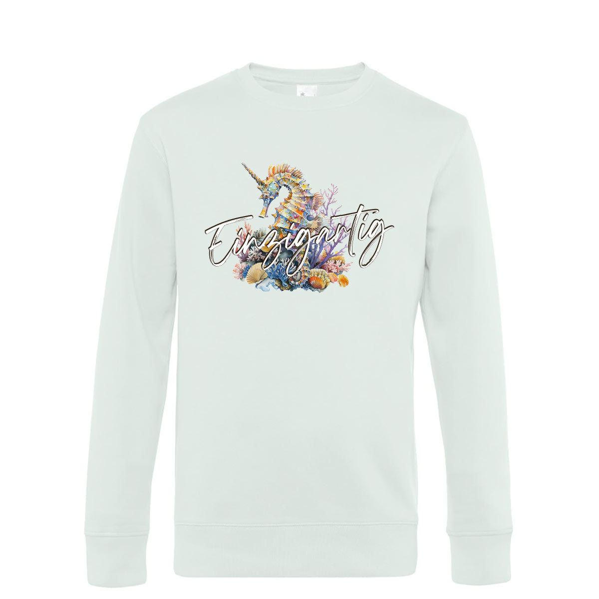 Einzigartig Seepferd Herren Pulli King