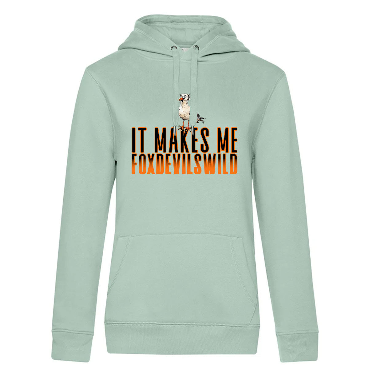 Foxdevilswild  Damen Kapuzenpulli Queen