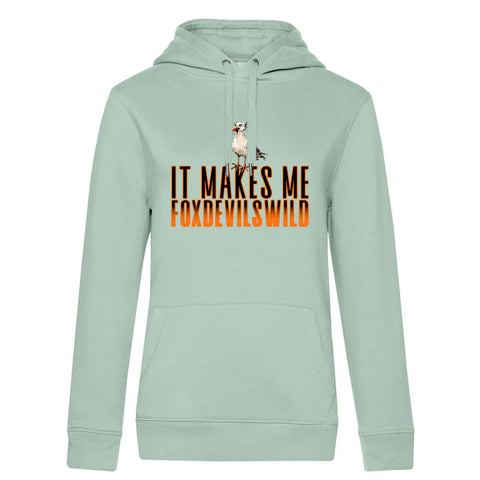 Foxdevilswild  Damen Kapuzenpulli Queen