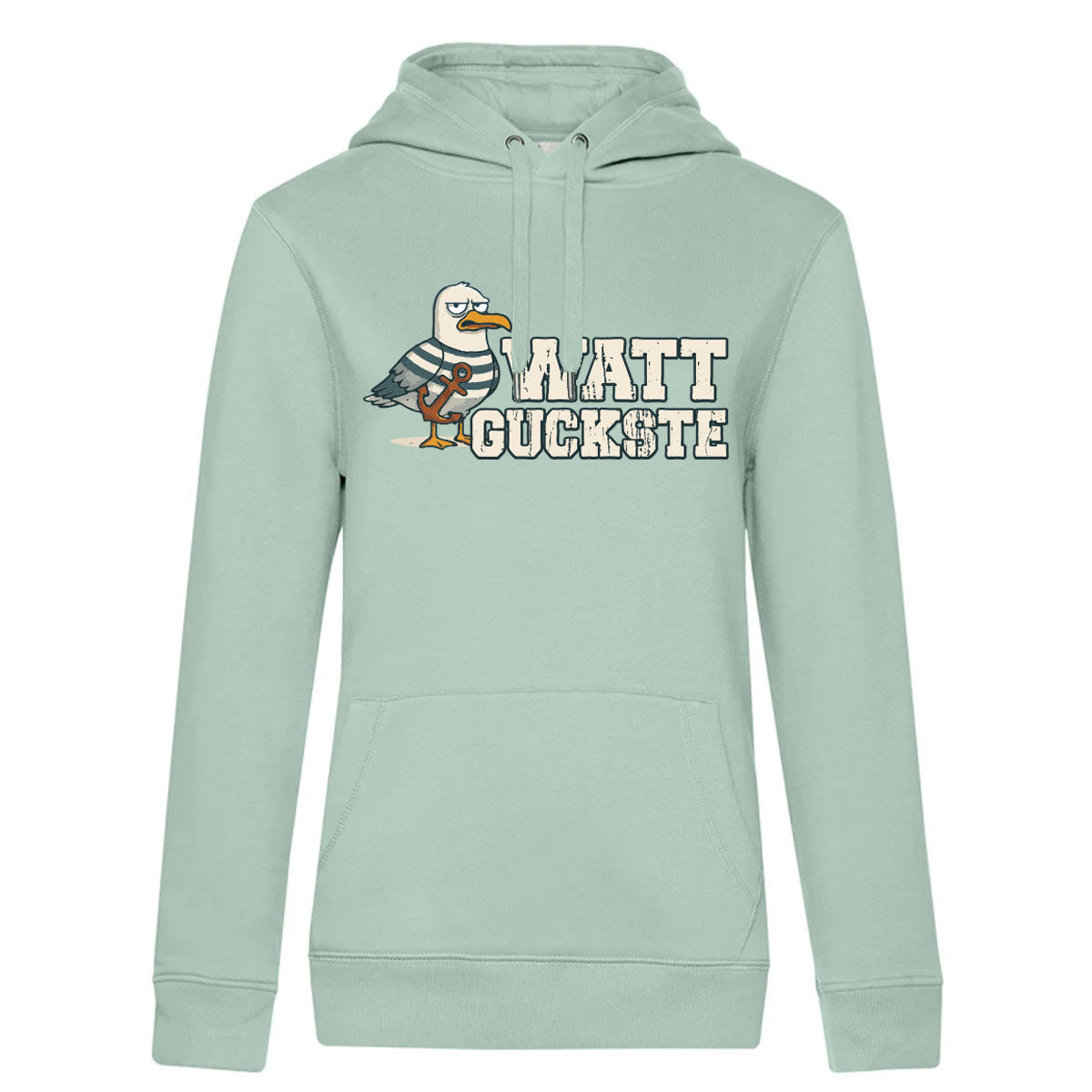 Watt Guckste Damen Kapuzenpulli Queen