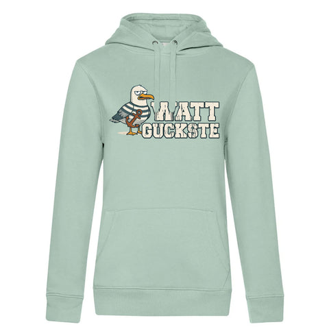 Watt Guckste Damen Kapuzenpulli Queen