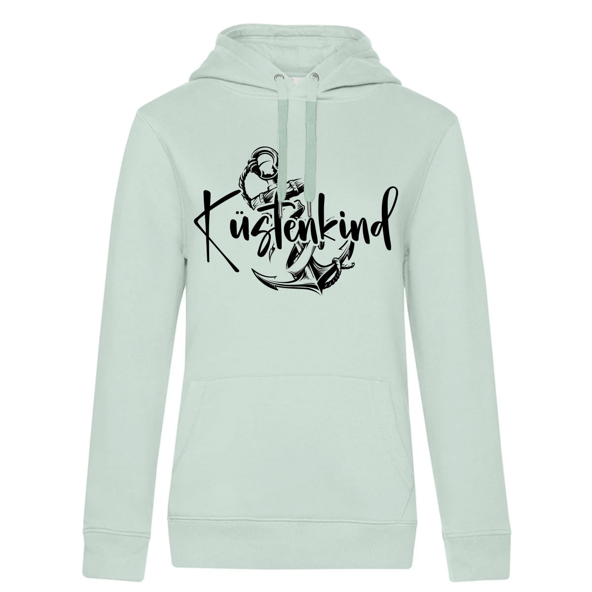 Küstenkind Anker Damen Kapuzenpulli Queen