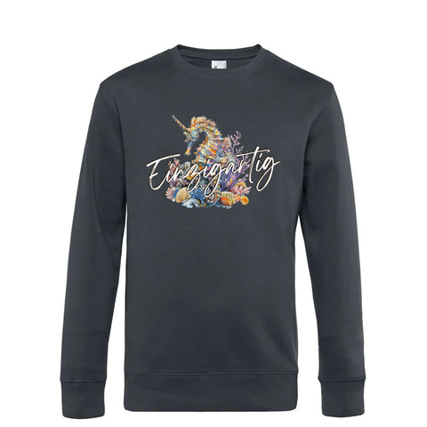 Einzigartig Seepferd Herren Pulli King