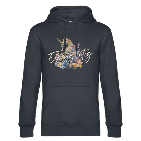 Einzigartig Seepferd Herren Kapuzenpulli King