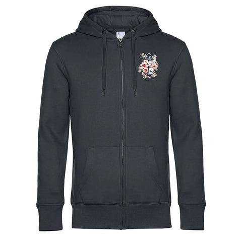 Floral Anker Herren Kapuzenjacke King