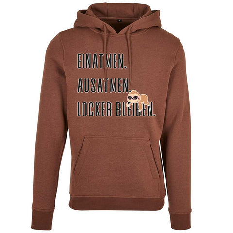 Locker bleiben UNISEX Prem. Kapuzenpulli