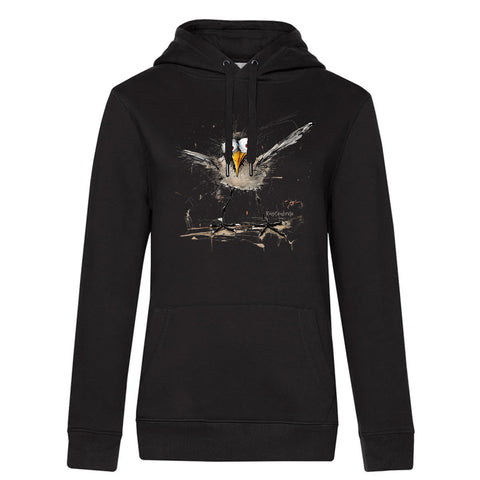 Verrückte Möwe Damen Kapuzenpulli Queen