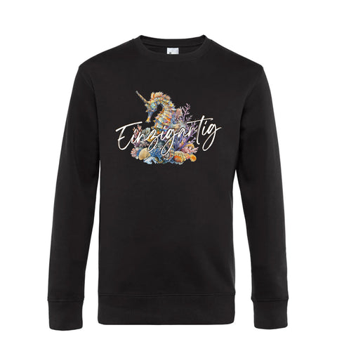 Einzigartig Seepferd Herren Pulli King