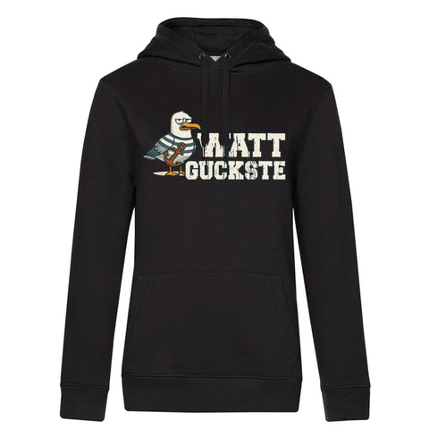 Watt Guckste Damen Kapuzenpulli Queen