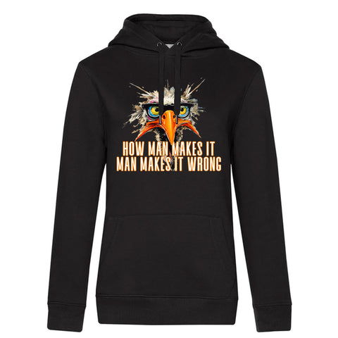 How man makes  Damen Kapuzenpulli Queen
