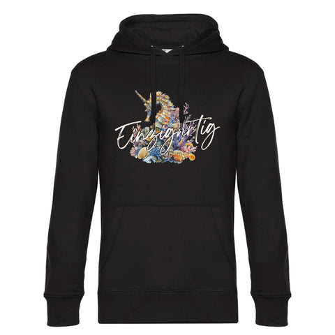 Einzigartig Seepferd Herren Kapuzenpulli King