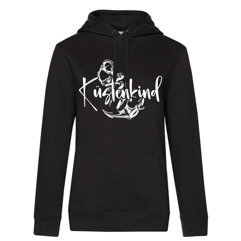 Küstenkind Anker Damen Kapuzenpulli Queen