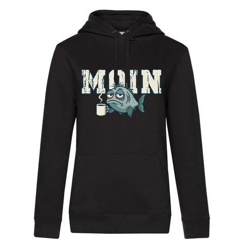 MOIN Kaffee Damen Kapuzenpulli Queen