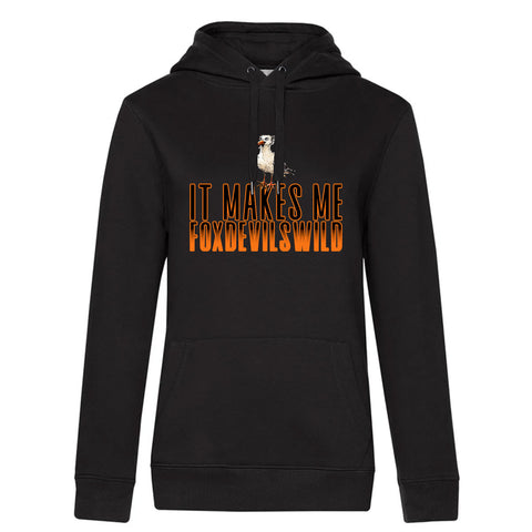 Foxdevilswild  Damen Kapuzenpulli Queen