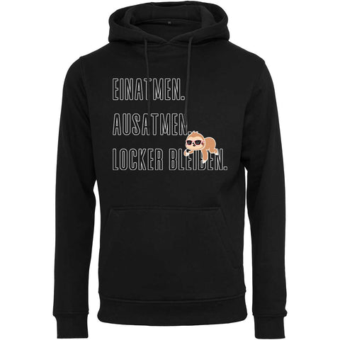 Locker bleiben UNISEX Prem. Kapuzenpulli