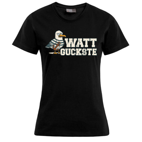 Watt guckste Damen T-Shirt