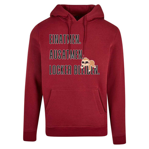 Locker bleiben UNISEX Prem. Kapuzenpulli
