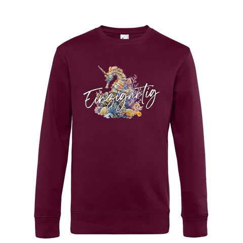 Einzigartig Seepferd Herren Pulli King