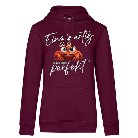 Besser als Perfekt Damen Kapuzenpulli Queen