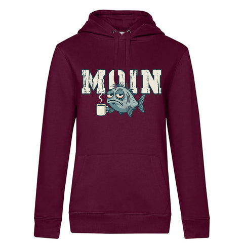 MOIN Kaffee Damen Kapuzenpulli Queen