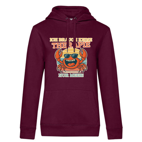 Therapie Damen Kapuzenpulli Queen