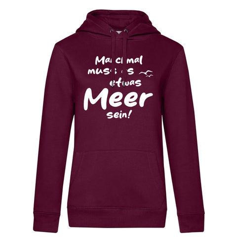 Meer sein Damen Kapuzenpulli Queen