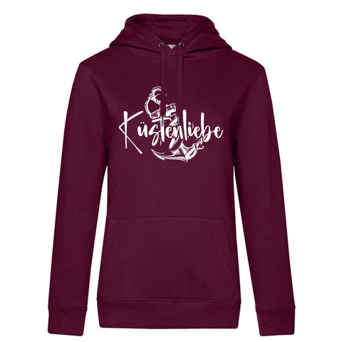 Küstenliebe Anker Damen Kapuzenpulli Queen