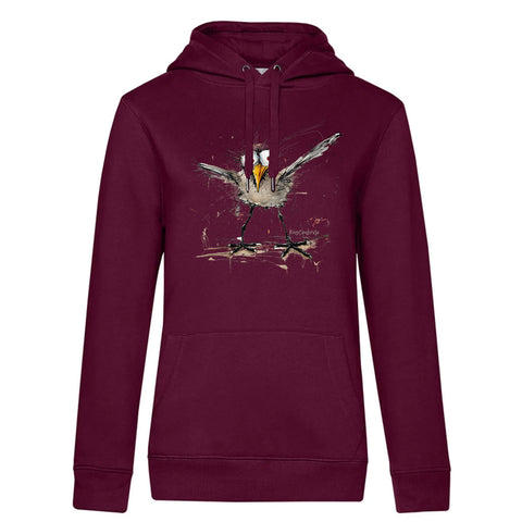 Verrückte Möwe Damen Kapuzenpulli Queen