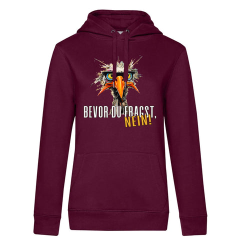 Bevor du Fragst  Damen Kapuzenpulli Queen