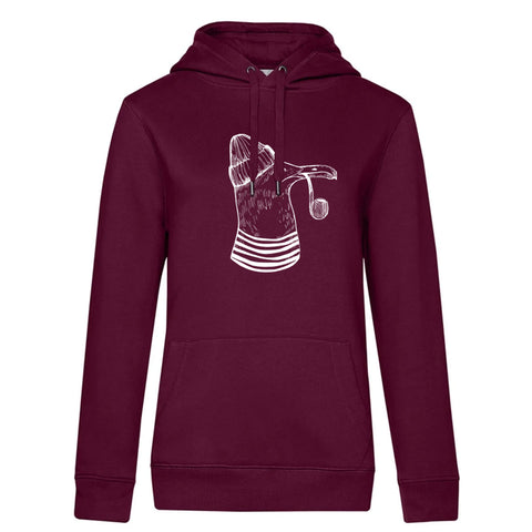 Möwe Damen Kapuzenpulli Queen