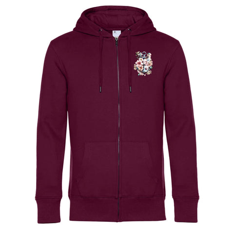 Floral Anker Herren Kapuzenjacke King