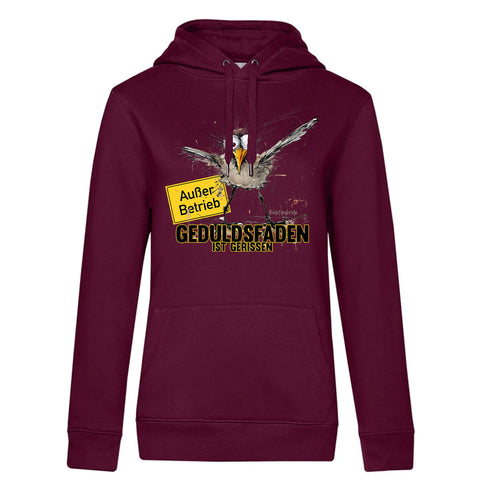 Außer Betrieb  Damen Kapuzenpulli Queen