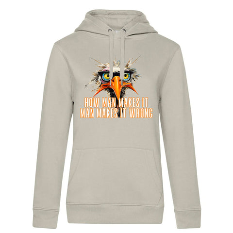 How man makes  Damen Kapuzenpulli Queen