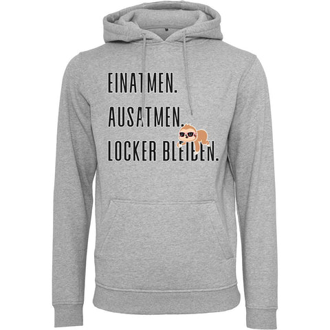 Locker bleiben UNISEX Prem. Kapuzenpulli
