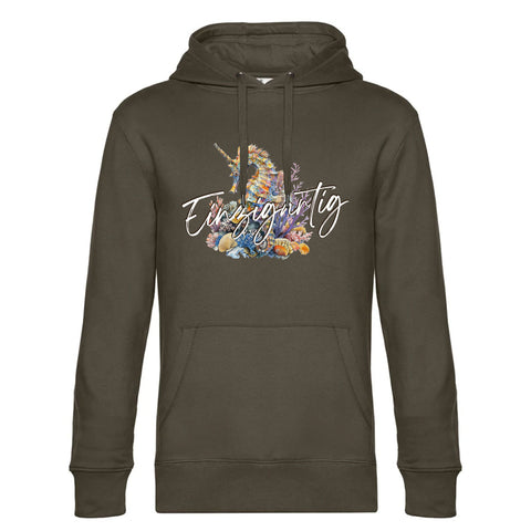 Einzigartig Seepferd Herren Kapuzenpulli King