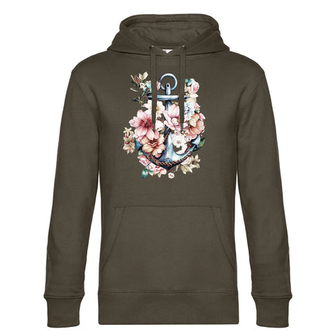 Floral Anker Herren Kapuzenpulli King