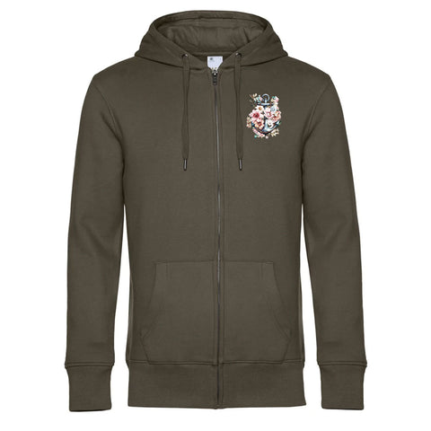 Floral Anker Herren Kapuzenjacke King