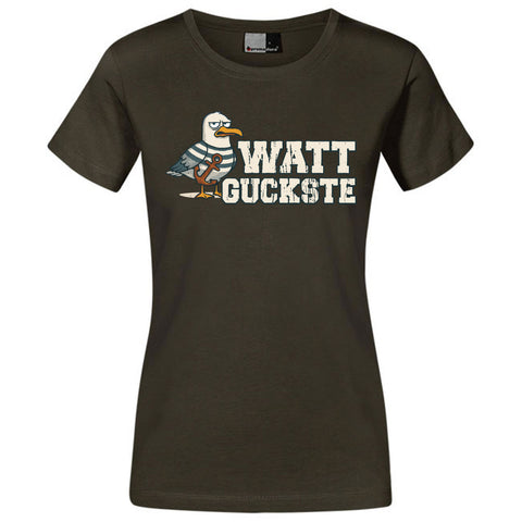 Watt guckste Damen T-Shirt