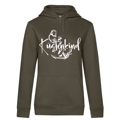 Küstenkind Anker Damen Kapuzenpulli Queen