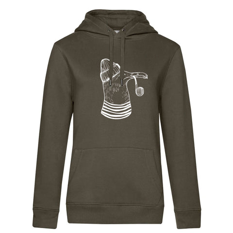 Möwe Damen Kapuzenpulli Queen