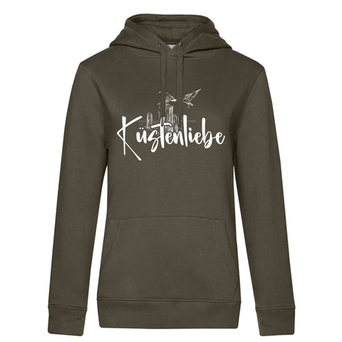 Küstenliebe Möwe Damen Kapuzenpulli Queen