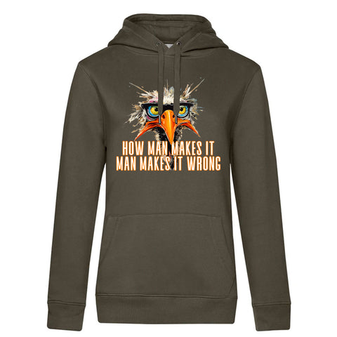How man makes  Damen Kapuzenpulli Queen
