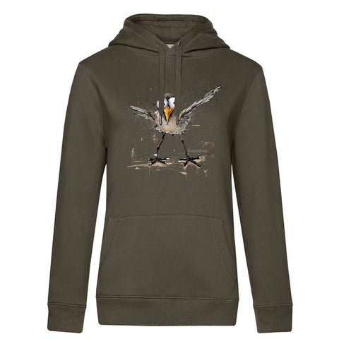 Verrückte Möwe Damen Kapuzenpulli Queen