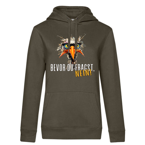 Bevor du Fragst  Damen Kapuzenpulli Queen