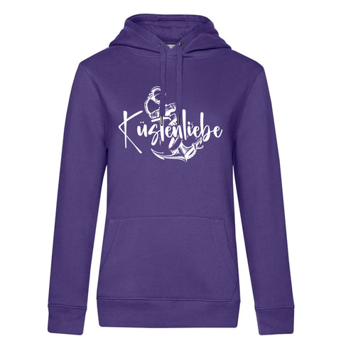 Küstenliebe Anker Damen Kapuzenpulli Queen