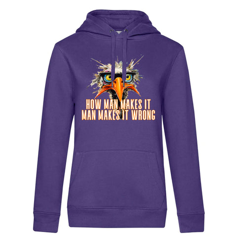 How man makes  Damen Kapuzenpulli Queen