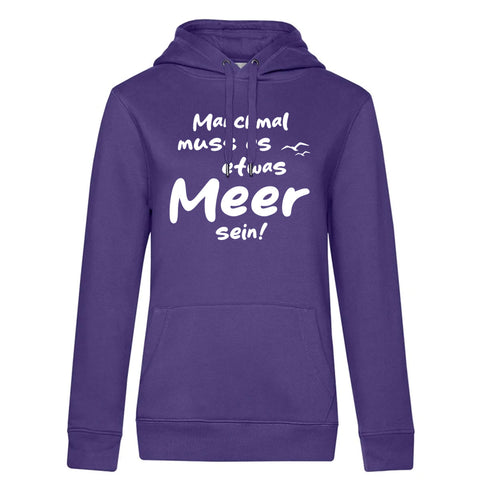 Meer sein Damen Kapuzenpulli Queen